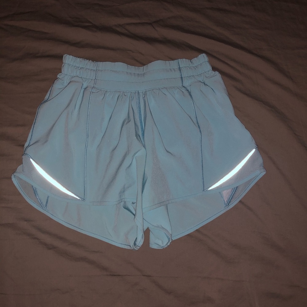 Lululemon hotty hot light blue shorts-size 2 tall